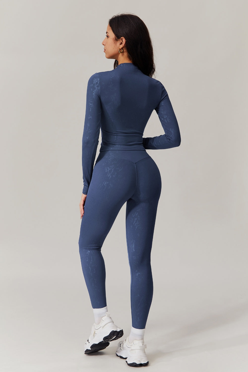 Demi Long Sleeve Top - Navy - Maison and Aurora