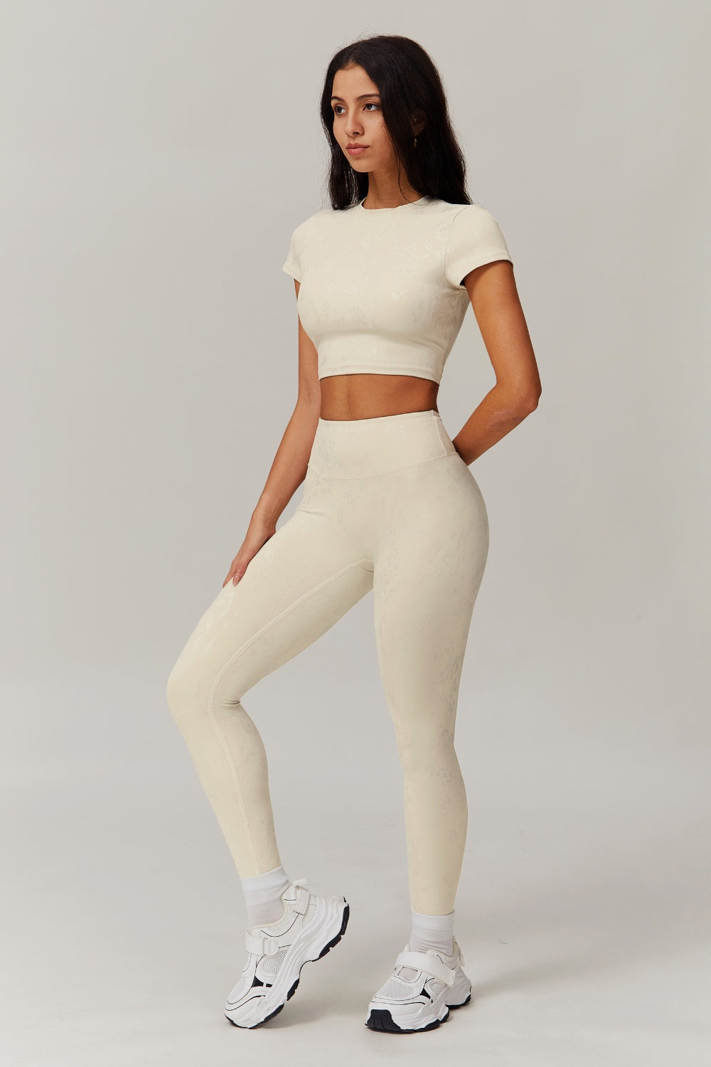 Demi Crop Top - Oatmilk - Maison and Aurora
