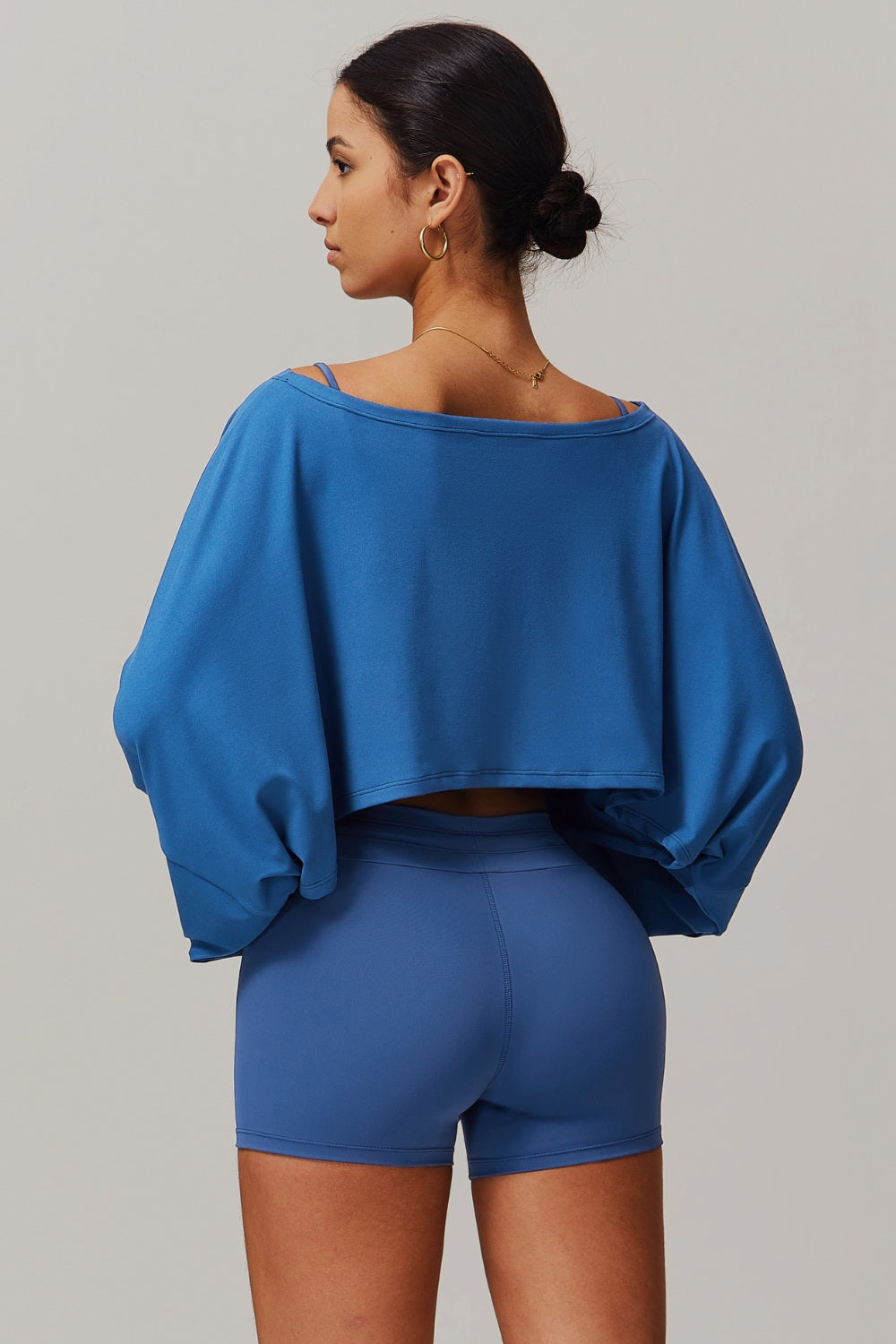Ivy Long Sleeve Top - Peacock Blue - Maison and Aurora