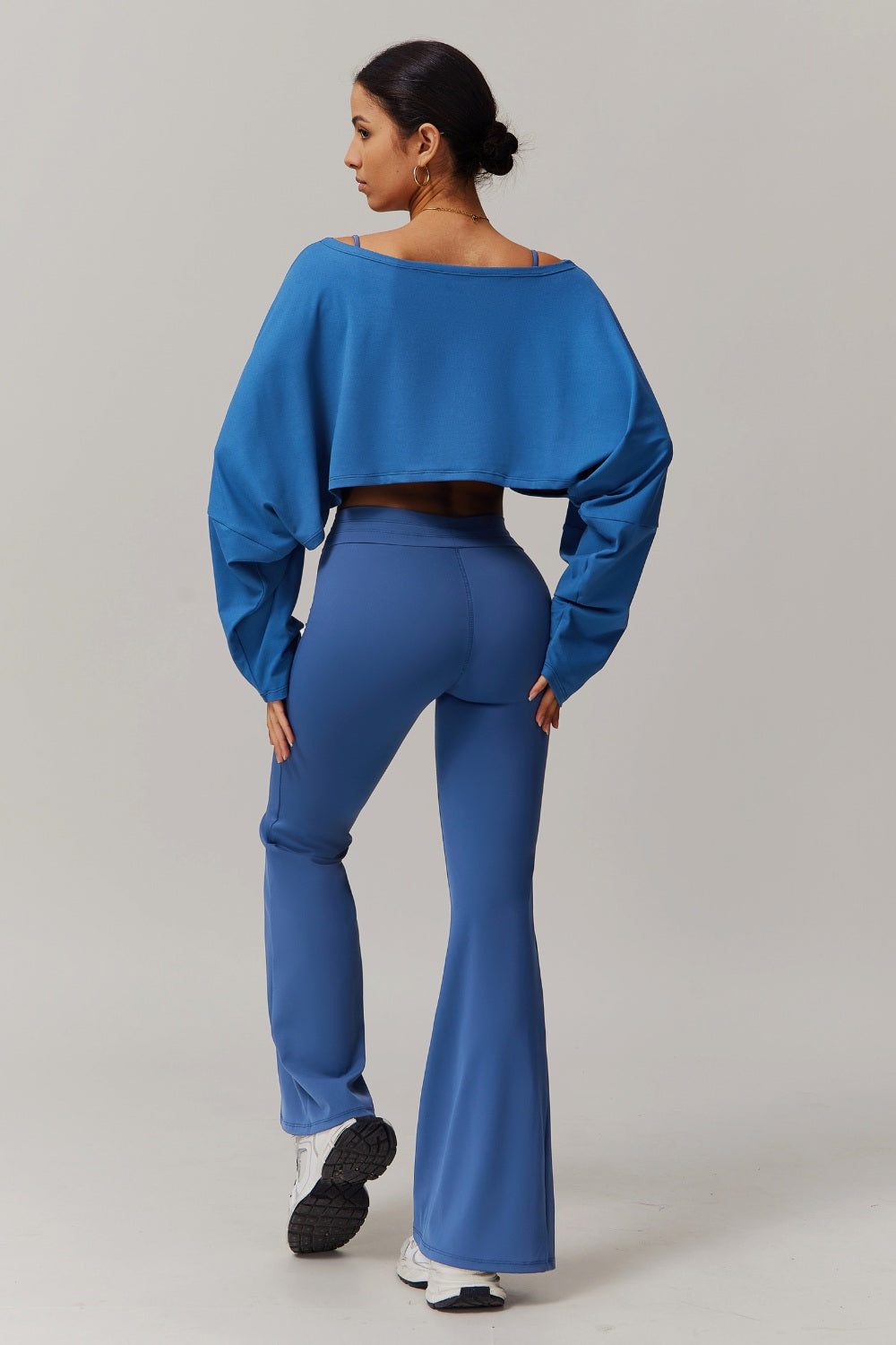 Ivy Long Sleeve Top - Peacock Blue - Maison and Aurora