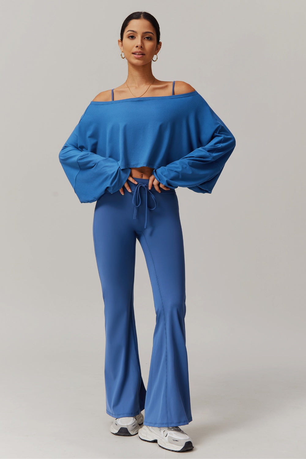 Ivy Long Sleeve Top - Peacock Blue - Maison and Aurora