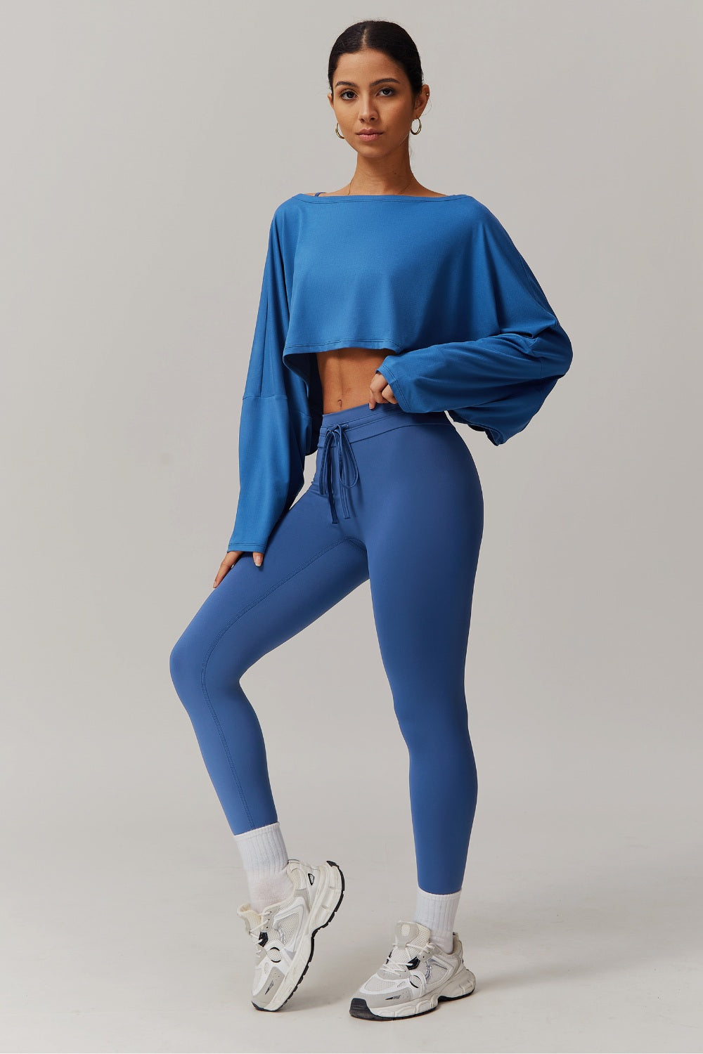 Ivy Long Sleeve Top - Peacock Blue - Maison and Aurora