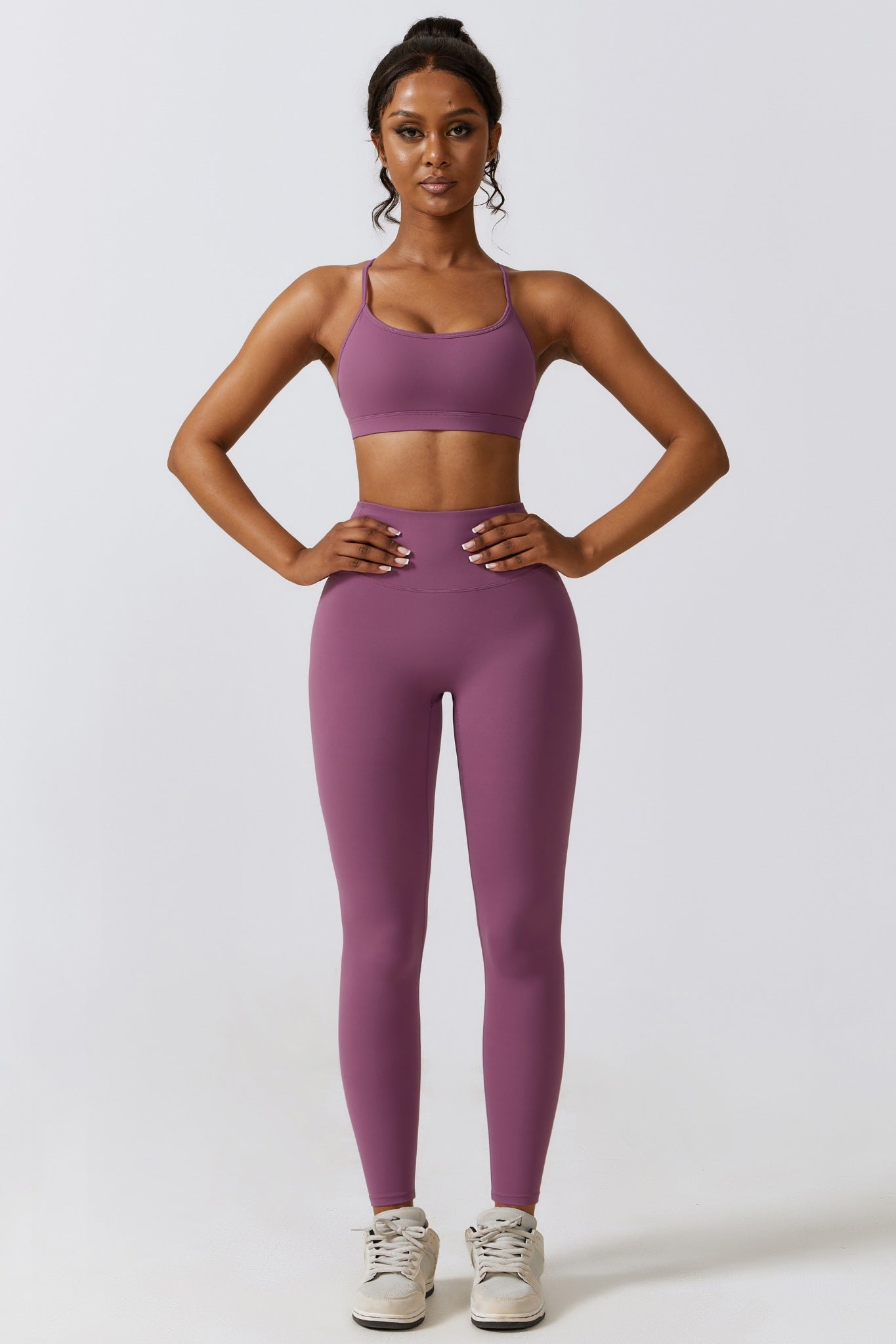 Fit Lite Sports Bra - Plum - Maison and Aurora