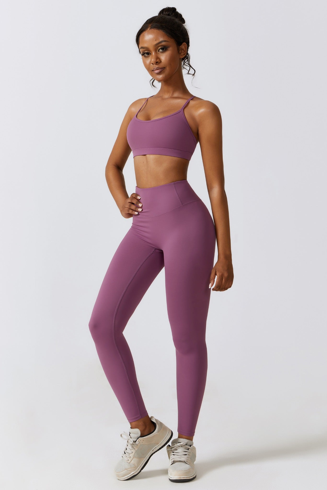 Fit Lite Sports Bra - Plum - Maison and Aurora