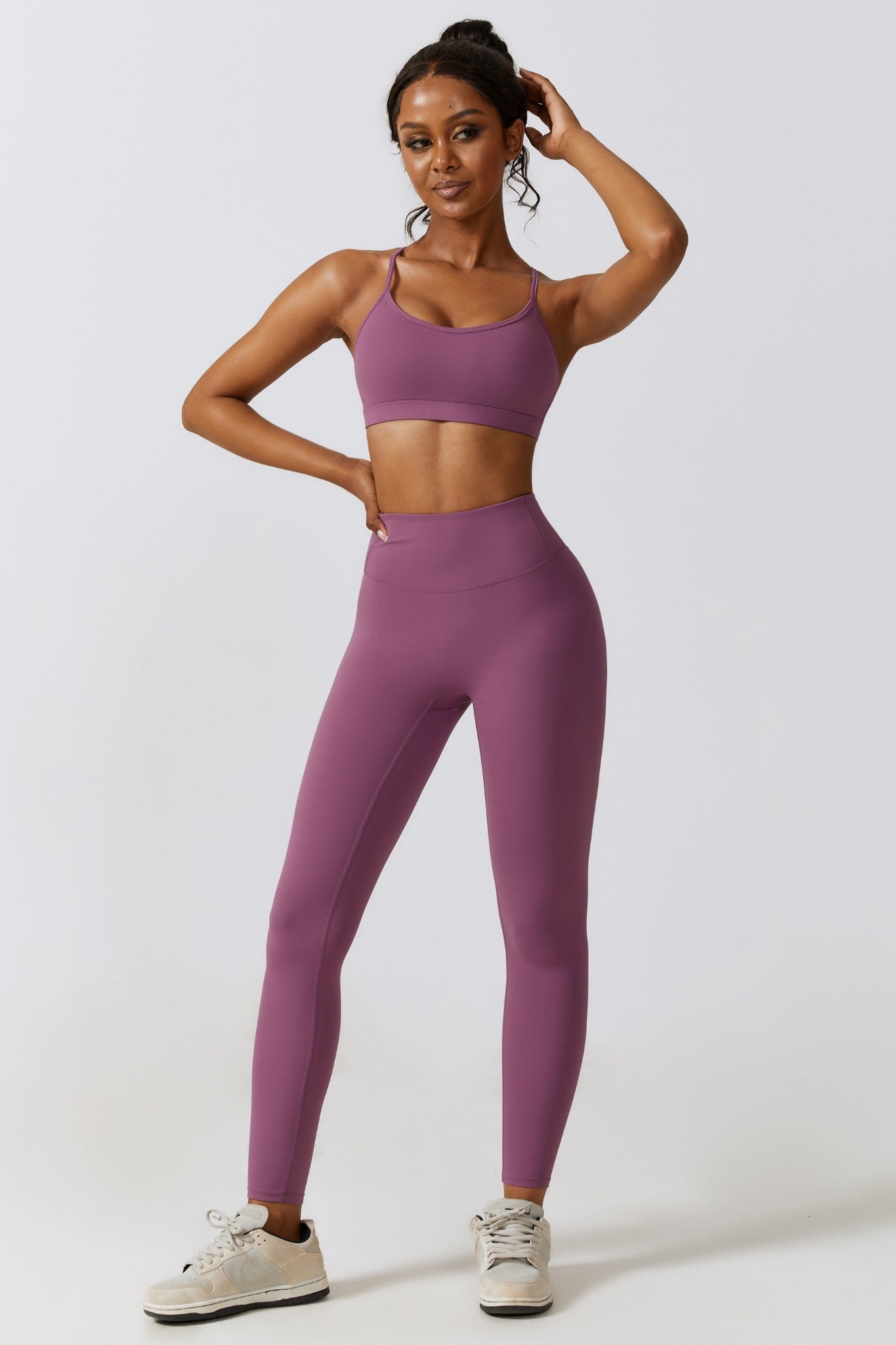 Fit Lite Sports Bra - Plum - Maison and Aurora