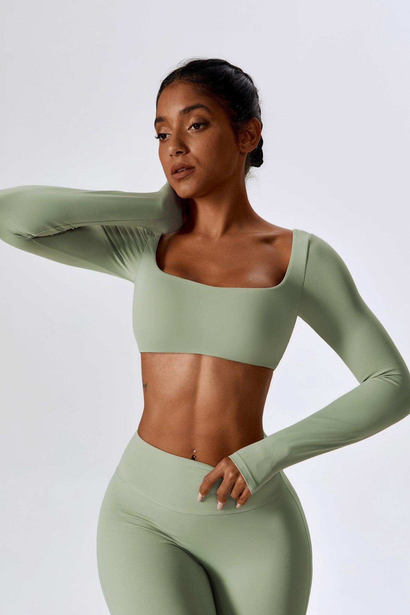 Heaven Crop Top - Pistachio - Maison and Aurora