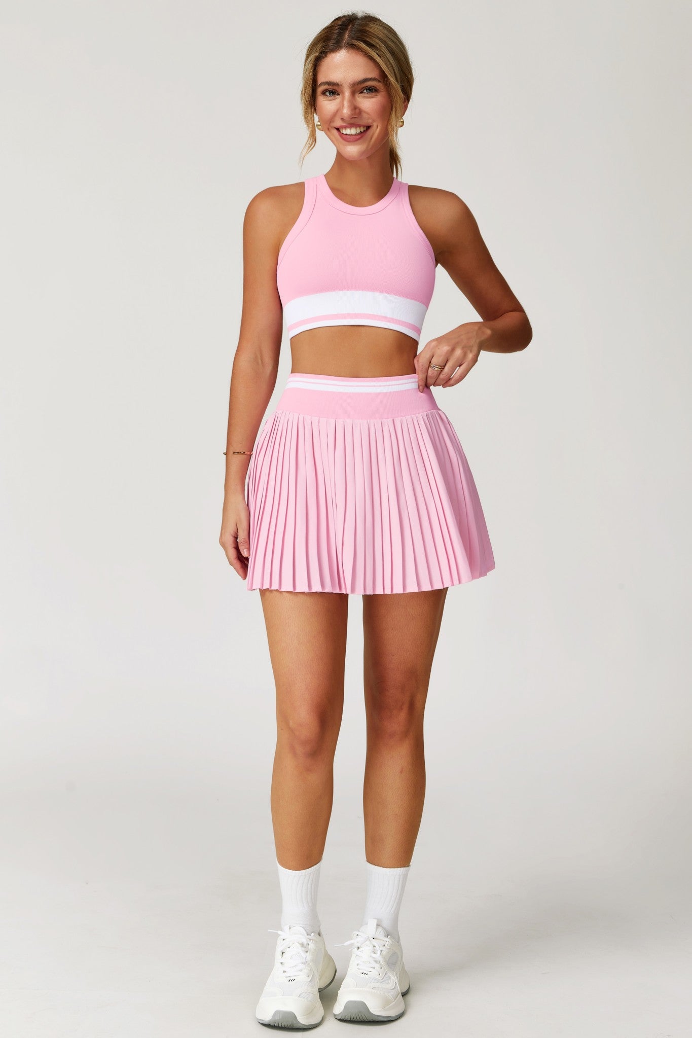 Sienna Crop Top - Blush Pink - Maison and Aurora