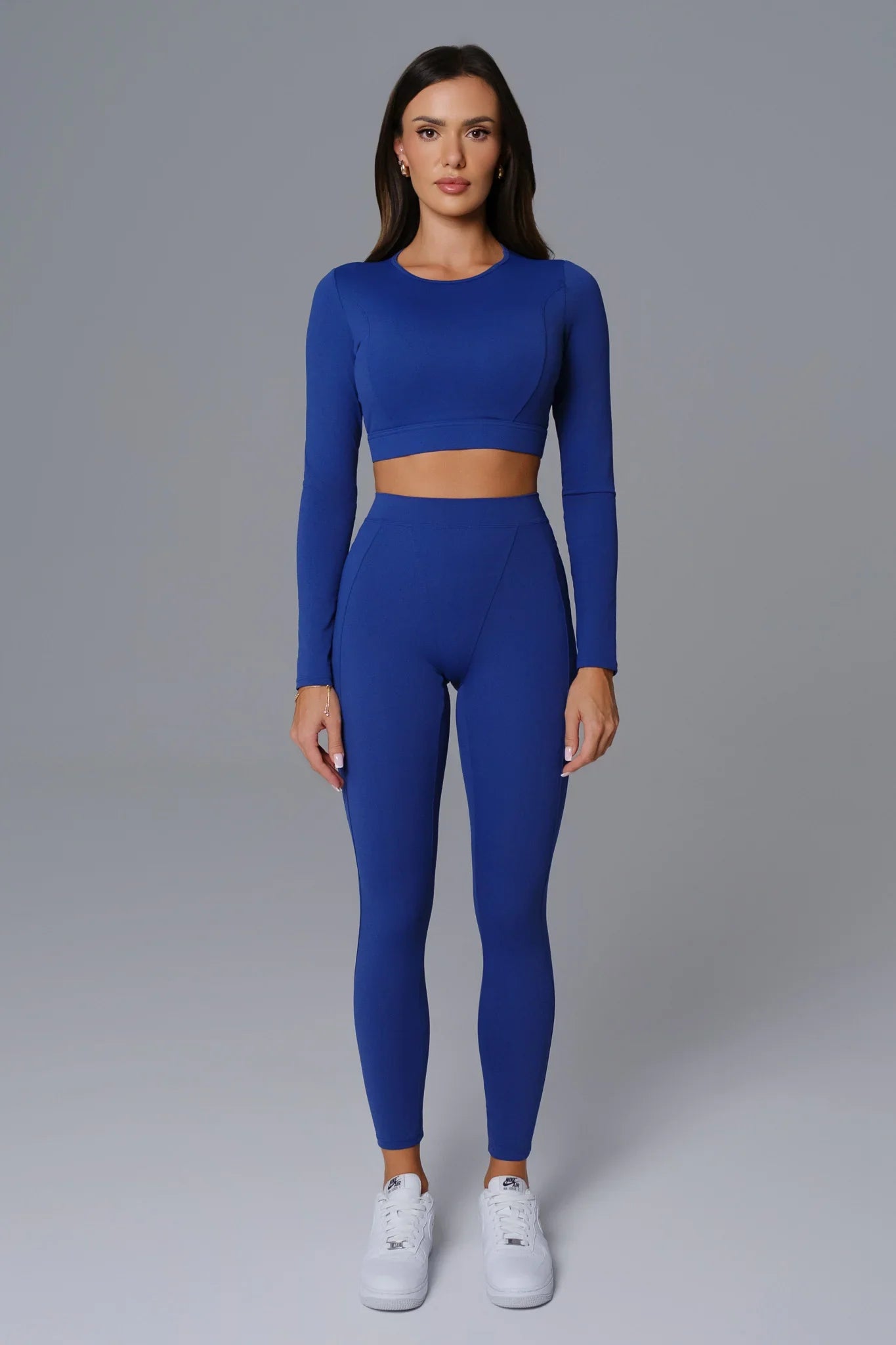 Marcella Long Sleeve Top - Sapphire Blue - Maison and Aurora