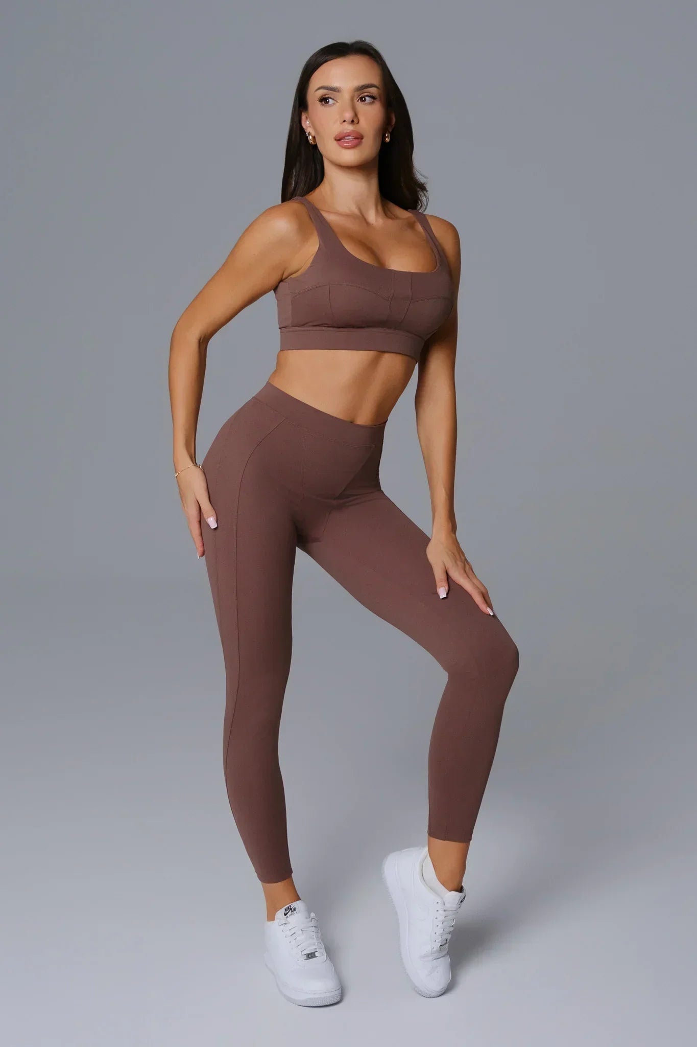 Marcella Sports Bra - Umber - Maison and Aurora