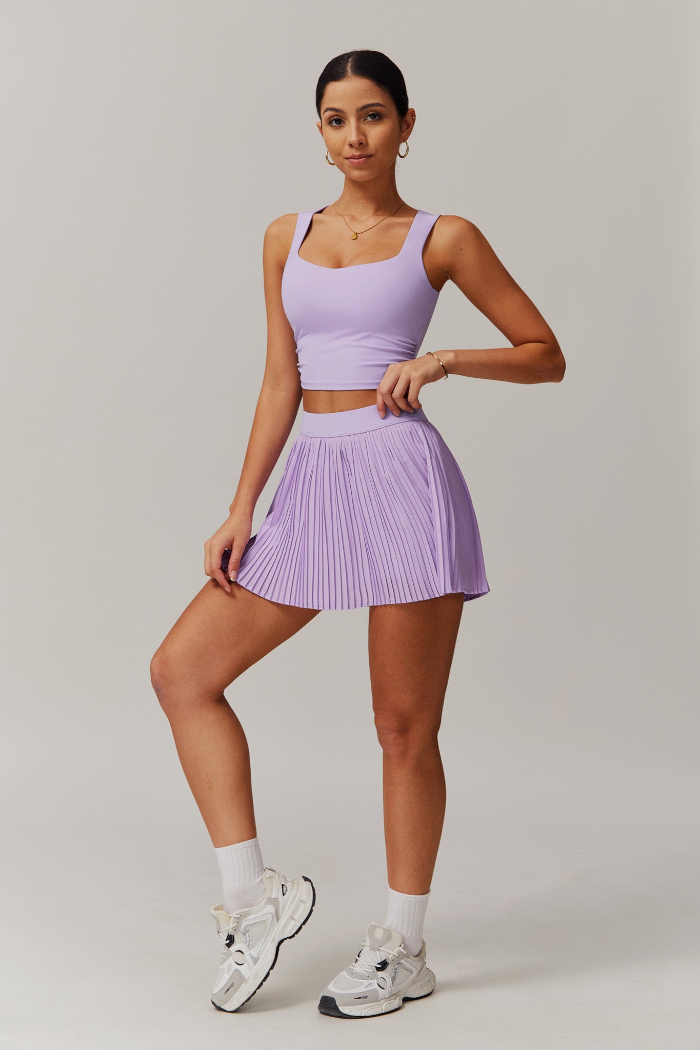 Estelle Mini Skirt - Tropical Violet - Maison and Aurora