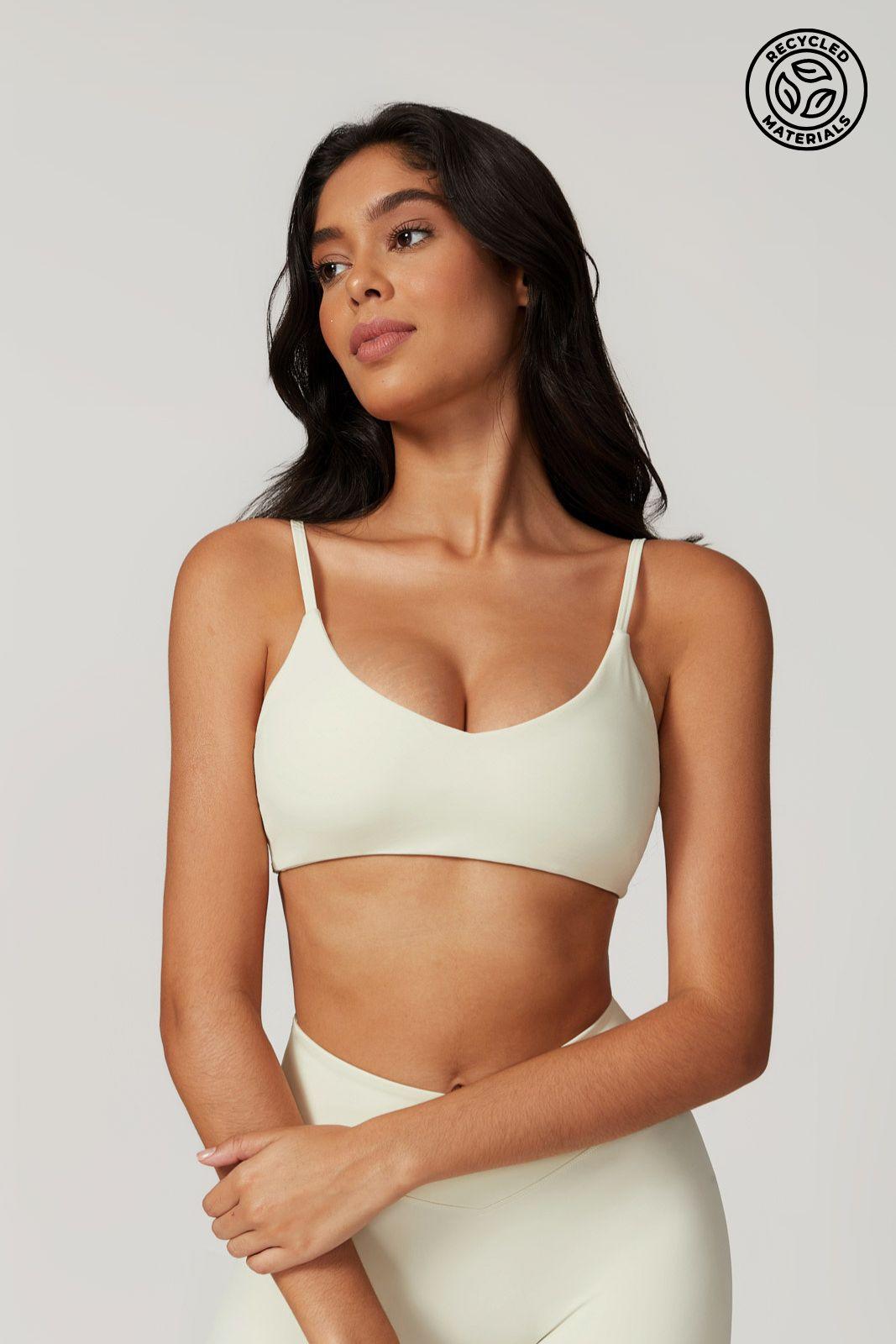 Zoe Sports Bra - Soft Cream